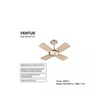 Anchor Ventus Honey Gold 600 mm Ceiling Fan