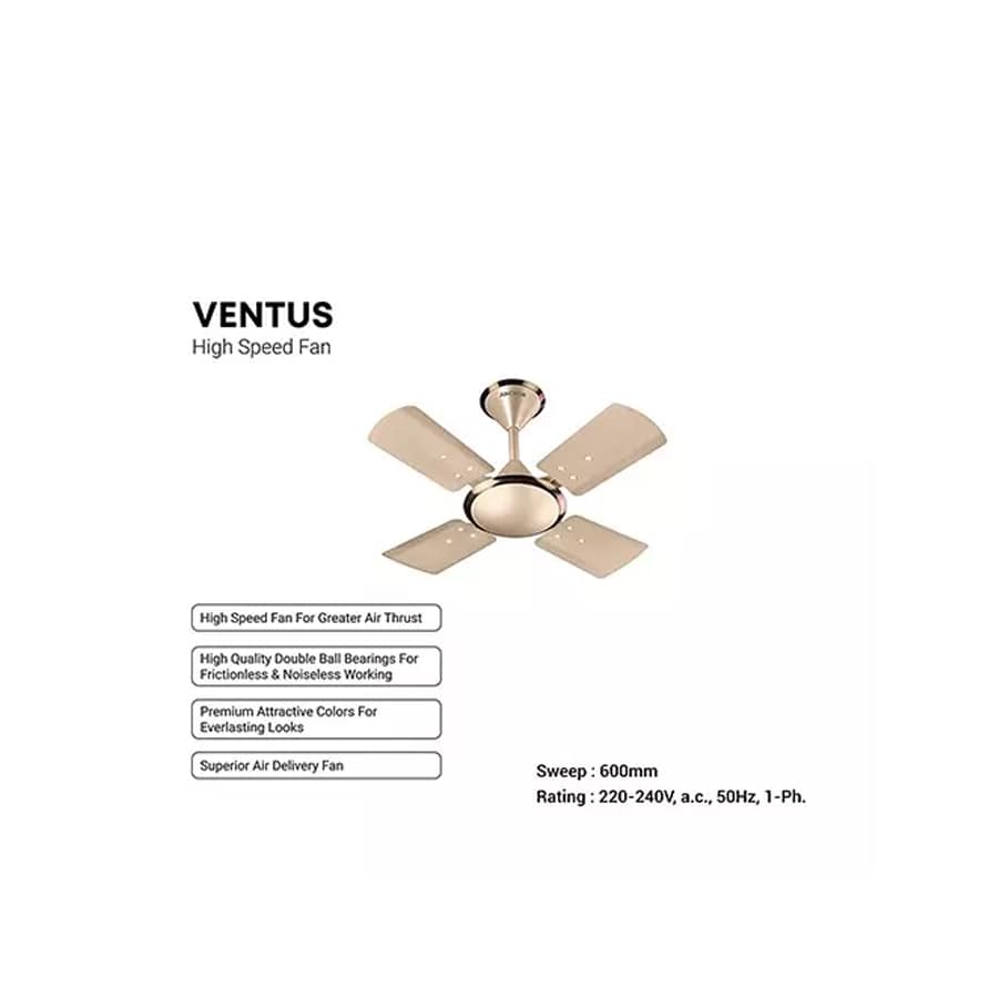 Anchor Ventus Honey Gold 600 mm Ceiling Fan