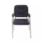 Da URBAN Dalton_Black Leatherette Visitor Chair Black