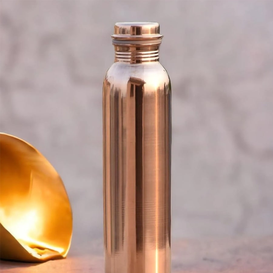 Pure Copper Water Bottle Leak Proof 1 Ltr