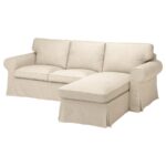 3-seat sofa with chaise longue, Kilanda light beige
