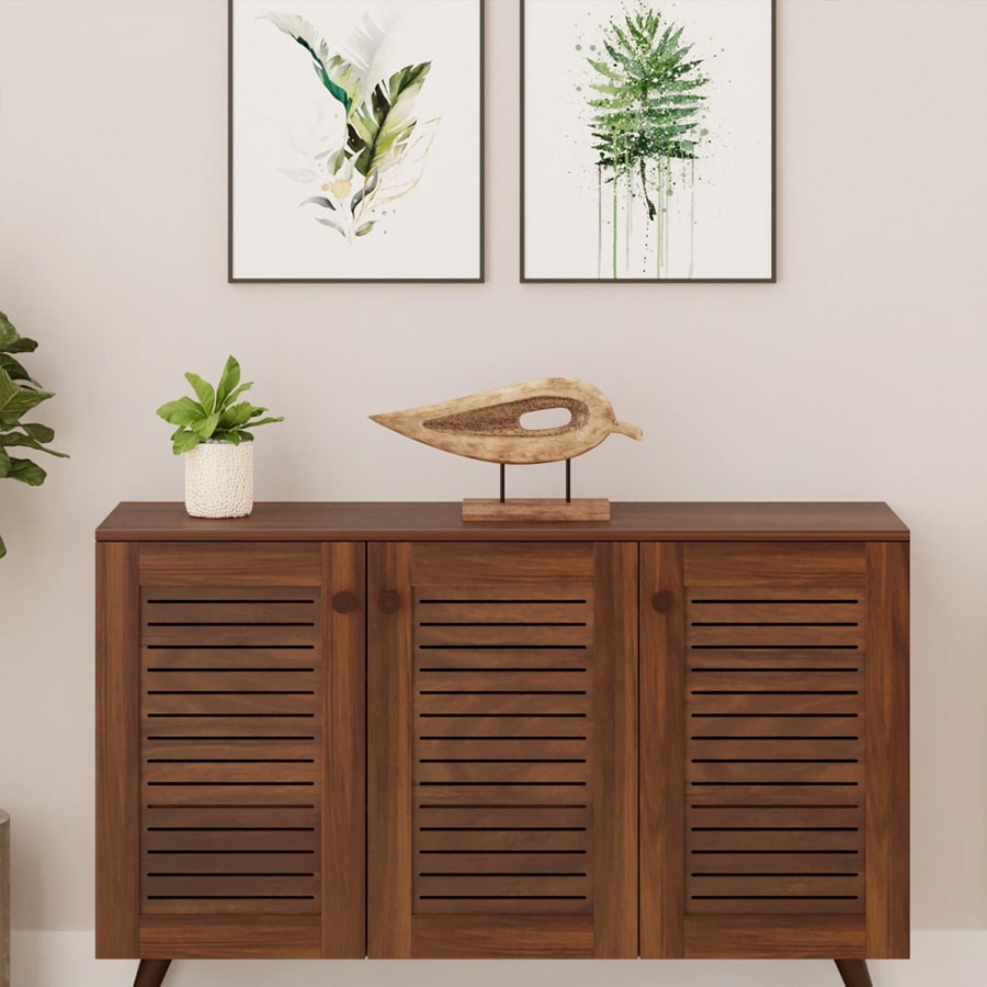 Carlem Shoe Cabinet In Brown Maple Colour