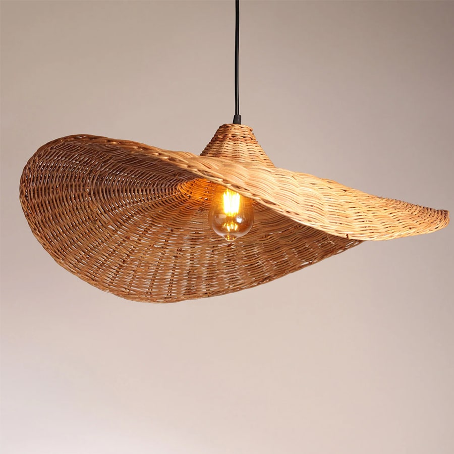Novelty Handmade Rattan Pendant Hanging Light