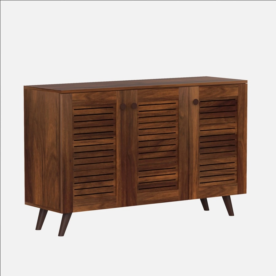 Carlem Shoe Cabinet In Brown Maple Colour