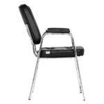 Da URBAN Dalton_Black Leatherette Visitor Chair Black