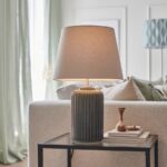 SNBYAR Table lam grey-turquoise ceramic