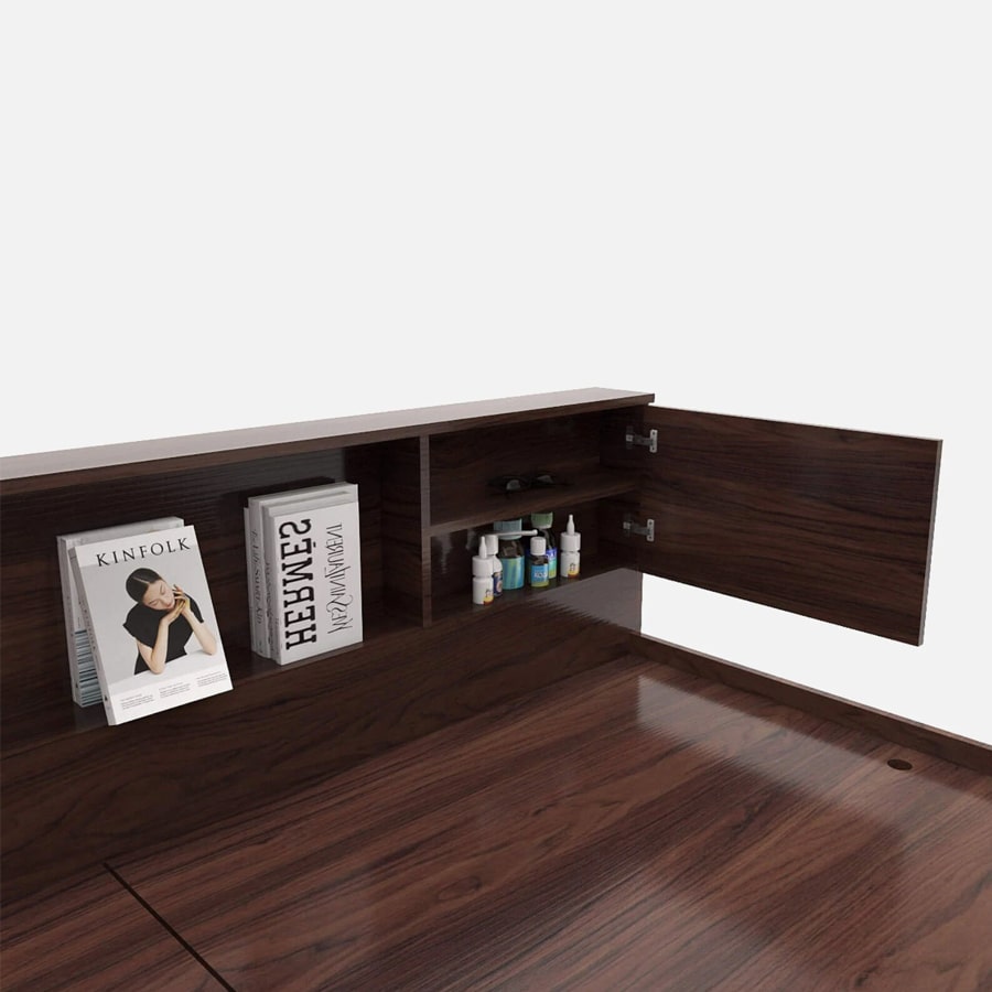 Vida Queen Size Bed With Headboard & Box Storage