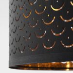 Floor lamp, black brass/brass