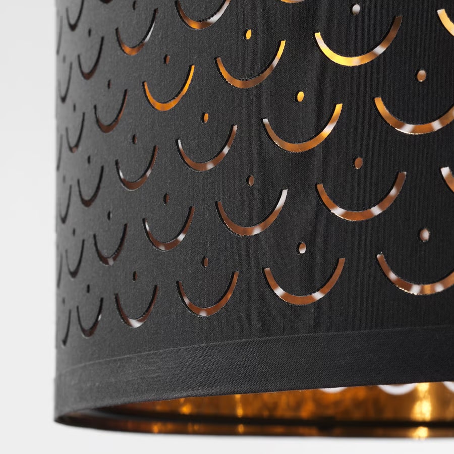 Floor lamp, black brass/brass