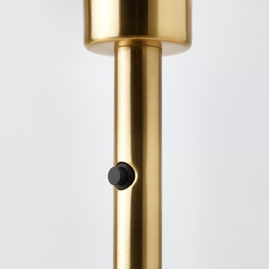 Floor lamp, black brass/brass