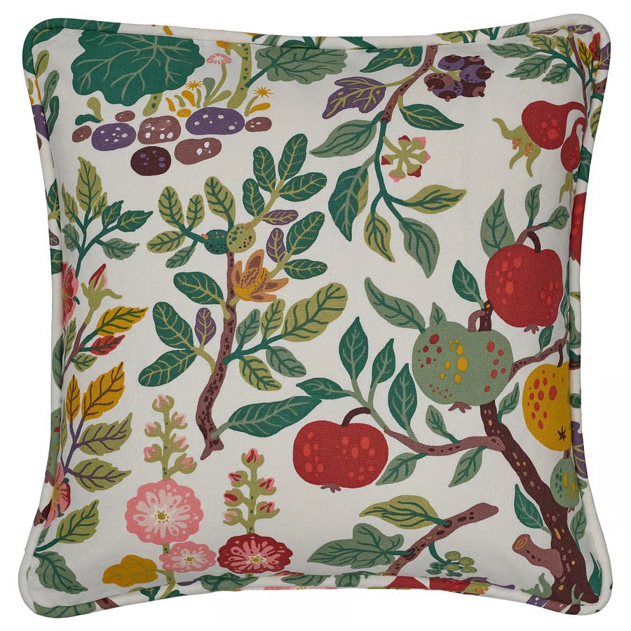 VILDPERSILJA Cushion cover,white multicolour
