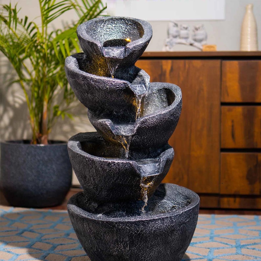 Charcoal Grey Indoor Fountain
